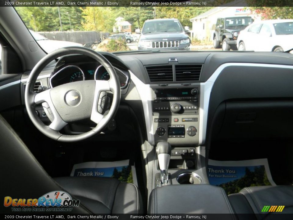 2009 Chevrolet Traverse LT AWD Dark Cherry Metallic / Ebony Photo #14