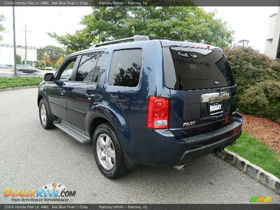2009 Honda Pilot LX 4WD Bali Blue Pearl / Gray Photo #5