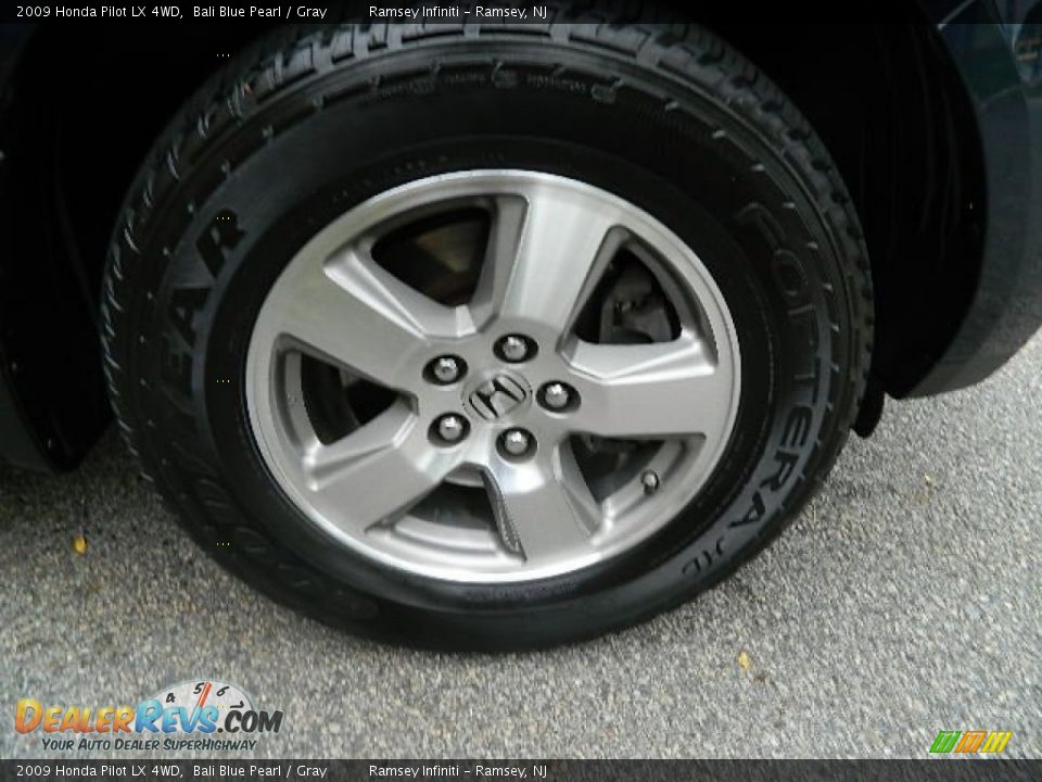 2009 Honda Pilot LX 4WD Bali Blue Pearl / Gray Photo #7
