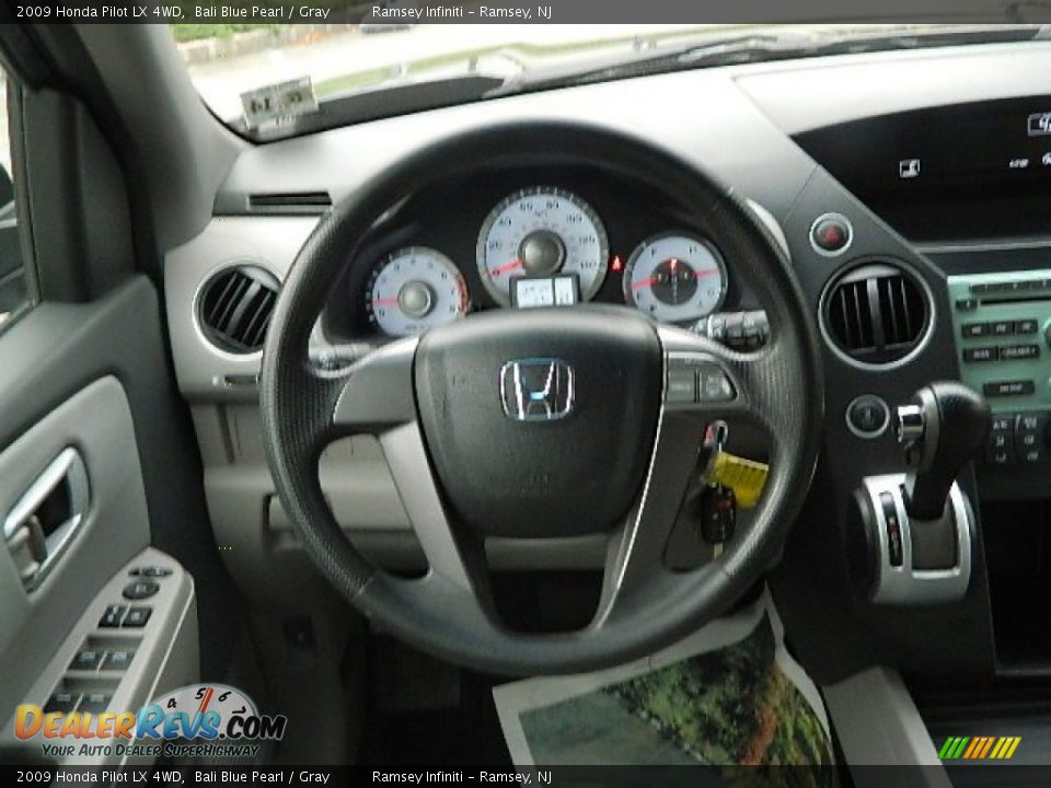 2009 Honda Pilot LX 4WD Bali Blue Pearl / Gray Photo #20