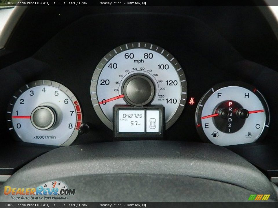 2009 Honda Pilot LX 4WD Bali Blue Pearl / Gray Photo #21