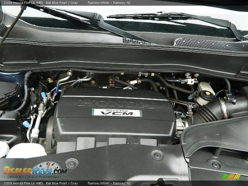 2009 Honda Pilot LX 4WD Bali Blue Pearl / Gray Photo #25