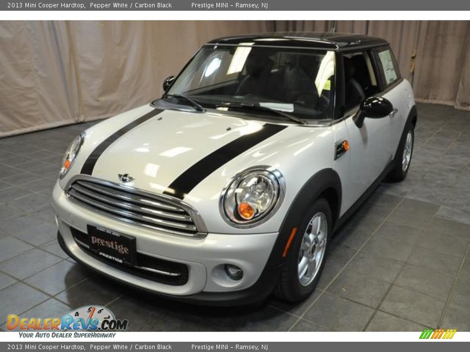 2013 Mini Cooper Hardtop Pepper White / Carbon Black Photo #1
