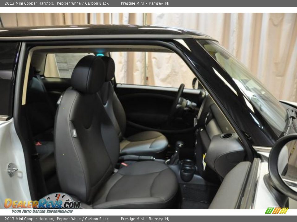 2013 Mini Cooper Hardtop Pepper White / Carbon Black Photo #7