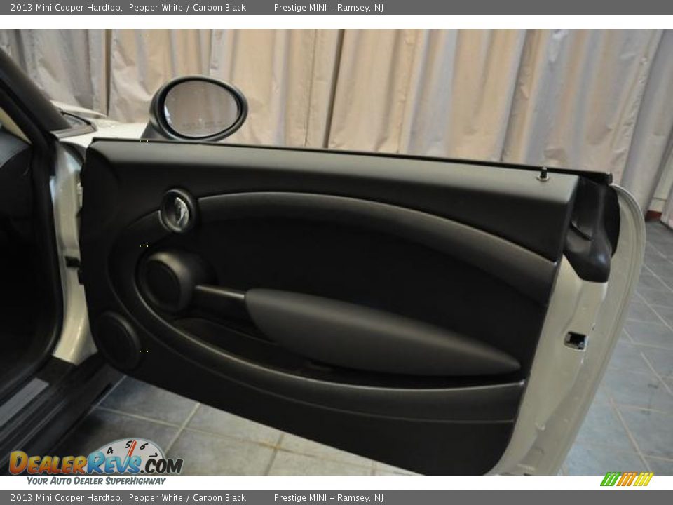 2013 Mini Cooper Hardtop Pepper White / Carbon Black Photo #8