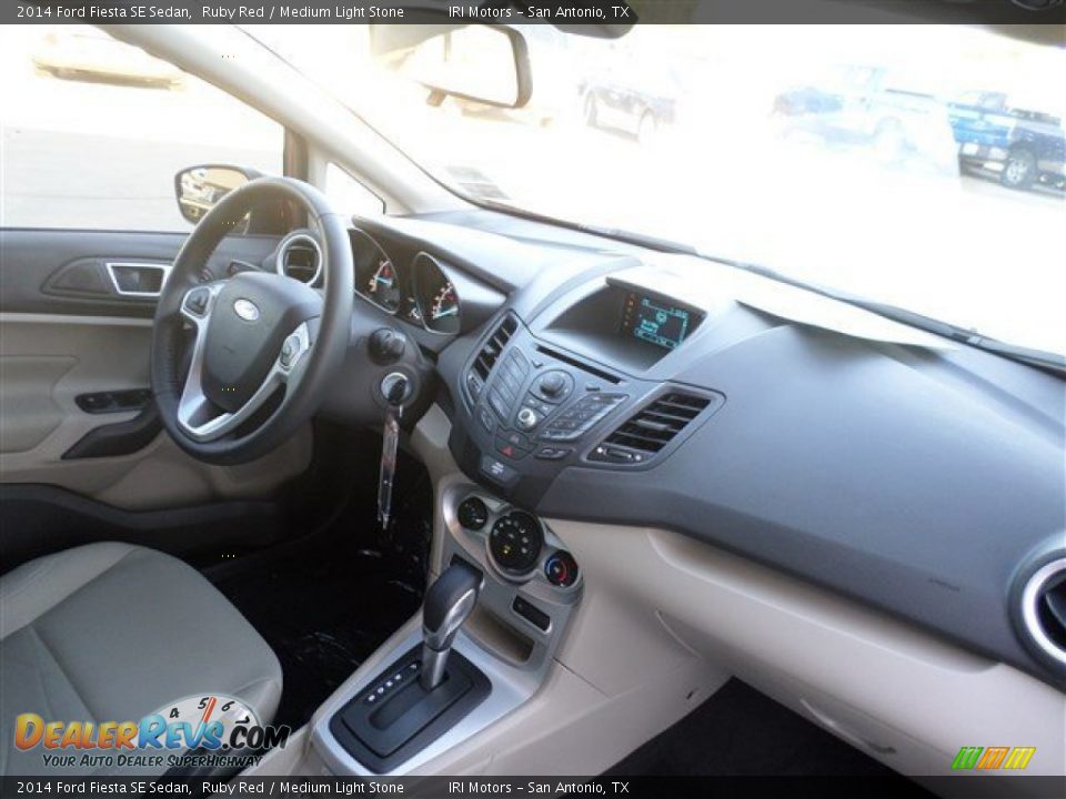 2014 Ford Fiesta SE Sedan Ruby Red / Medium Light Stone Photo #11
