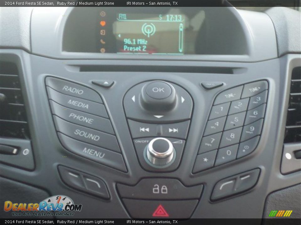 2014 Ford Fiesta SE Sedan Ruby Red / Medium Light Stone Photo #20