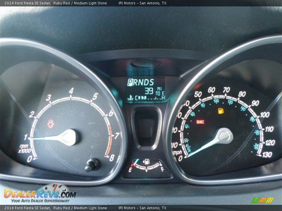 2014 Ford Fiesta SE Sedan Ruby Red / Medium Light Stone Photo #24