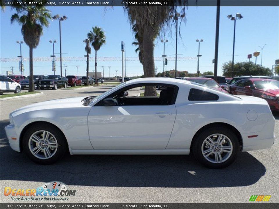 2014 Ford Mustang V6 Coupe Oxford White / Charcoal Black Photo #2