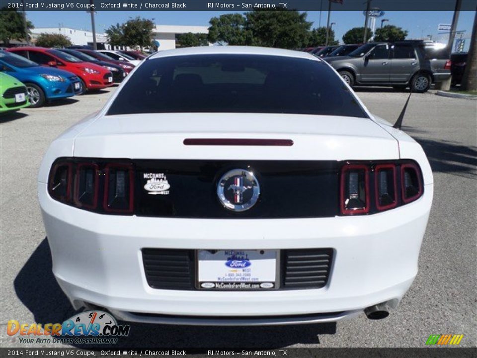 2014 Ford Mustang V6 Coupe Oxford White / Charcoal Black Photo #4