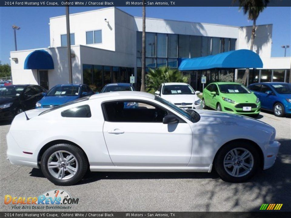 2014 Ford Mustang V6 Coupe Oxford White / Charcoal Black Photo #6