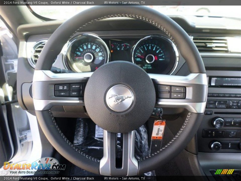 2014 Ford Mustang V6 Coupe Oxford White / Charcoal Black Photo #16