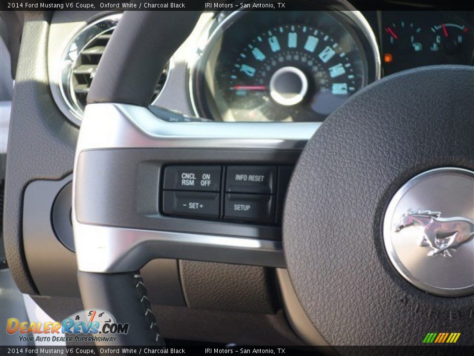 2014 Ford Mustang V6 Coupe Oxford White / Charcoal Black Photo #17