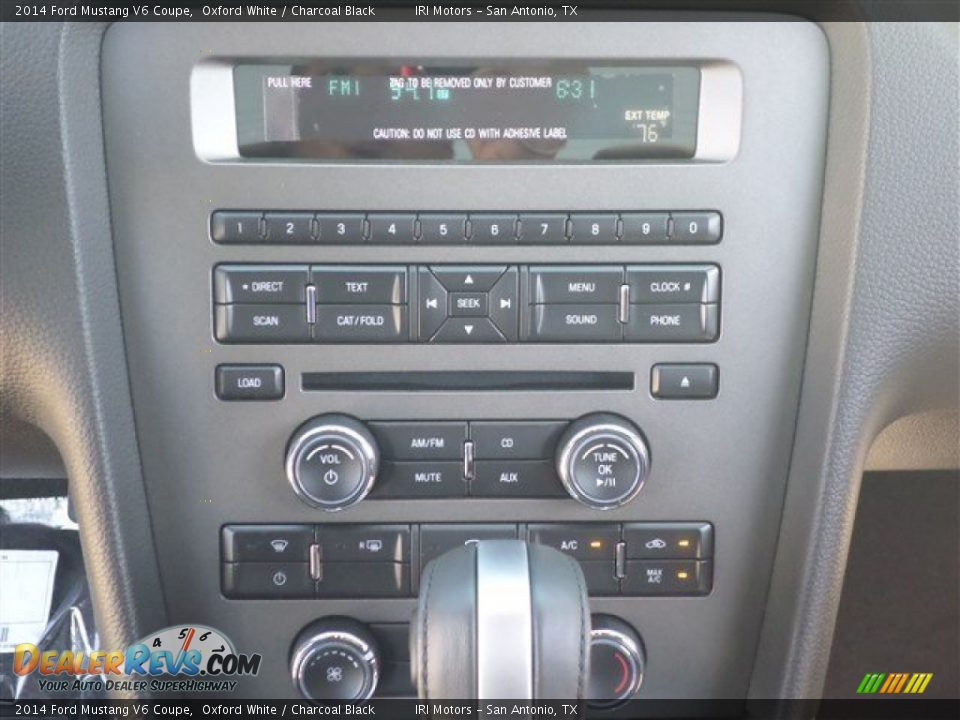 2014 Ford Mustang V6 Coupe Oxford White / Charcoal Black Photo #19