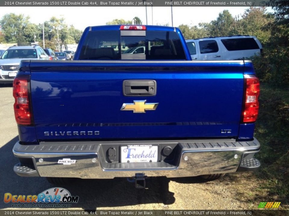 2014 Chevrolet Silverado 1500 LTZ Double Cab 4x4 Blue Topaz Metallic / Jet Black Photo #5