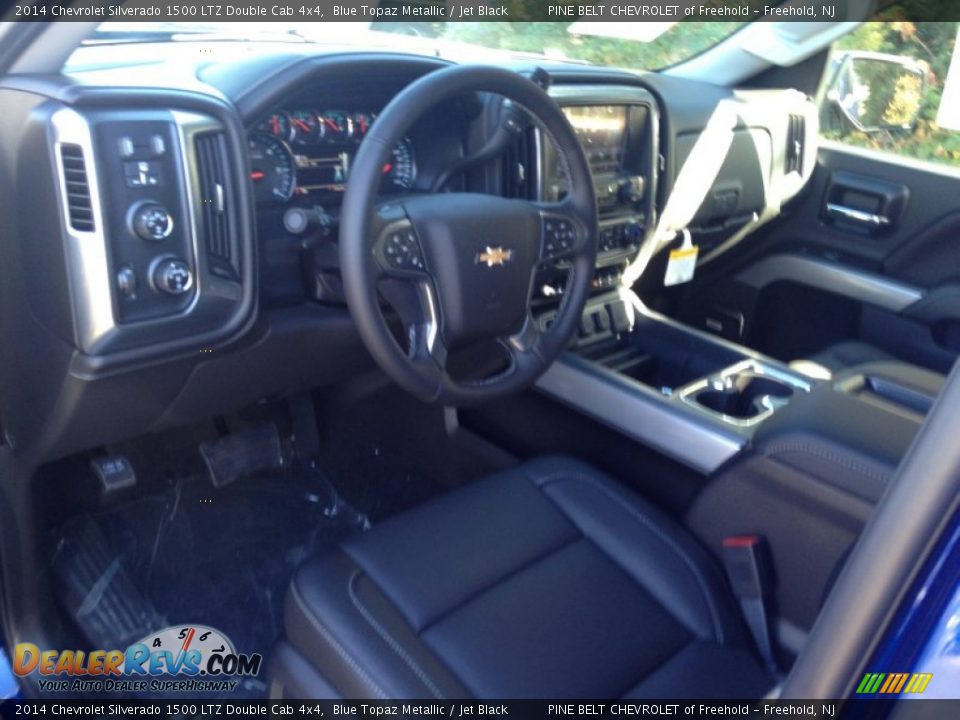 2014 Chevrolet Silverado 1500 LTZ Double Cab 4x4 Blue Topaz Metallic / Jet Black Photo #8