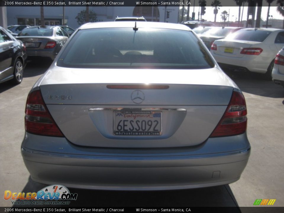 2006 Mercedes-Benz E 350 Sedan Brilliant Silver Metallic / Charcoal Photo #3