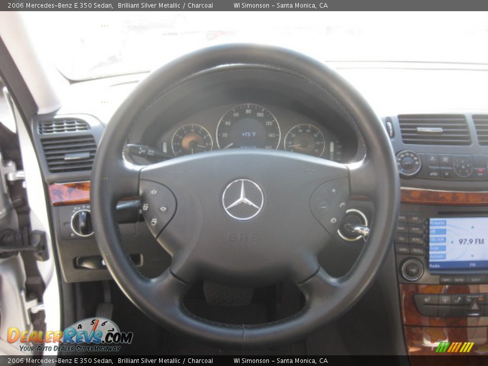 2006 Mercedes-Benz E 350 Sedan Brilliant Silver Metallic / Charcoal Photo #11