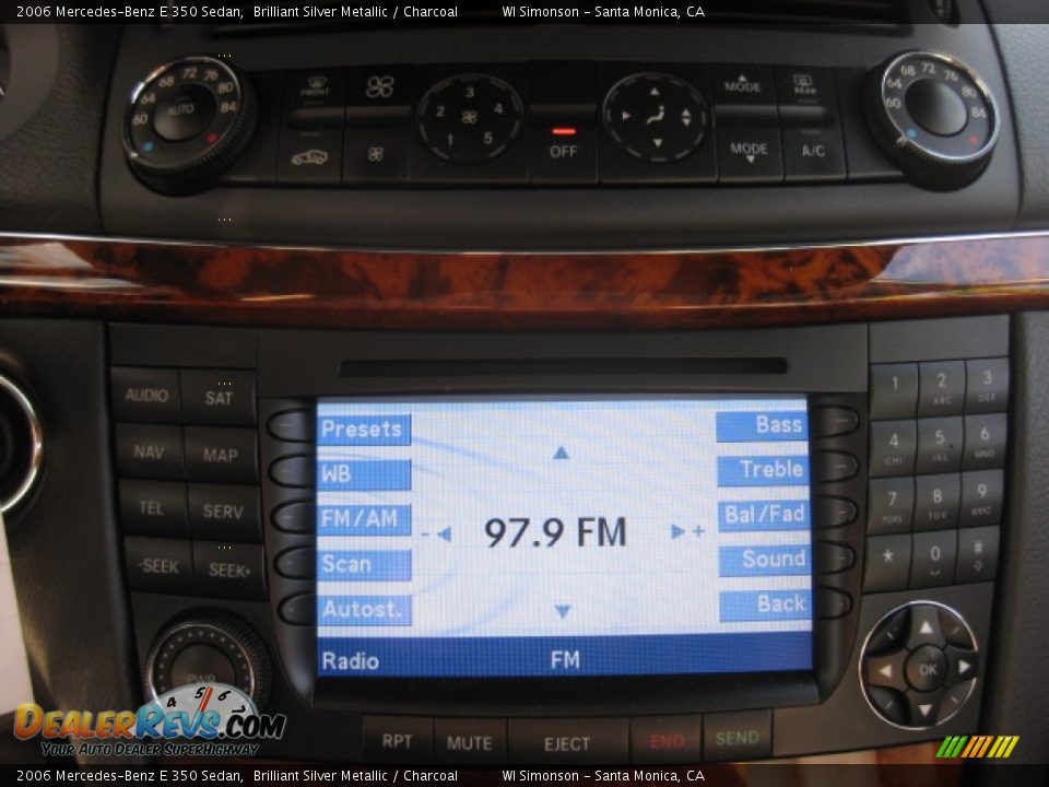 2006 Mercedes-Benz E 350 Sedan Brilliant Silver Metallic / Charcoal Photo #15