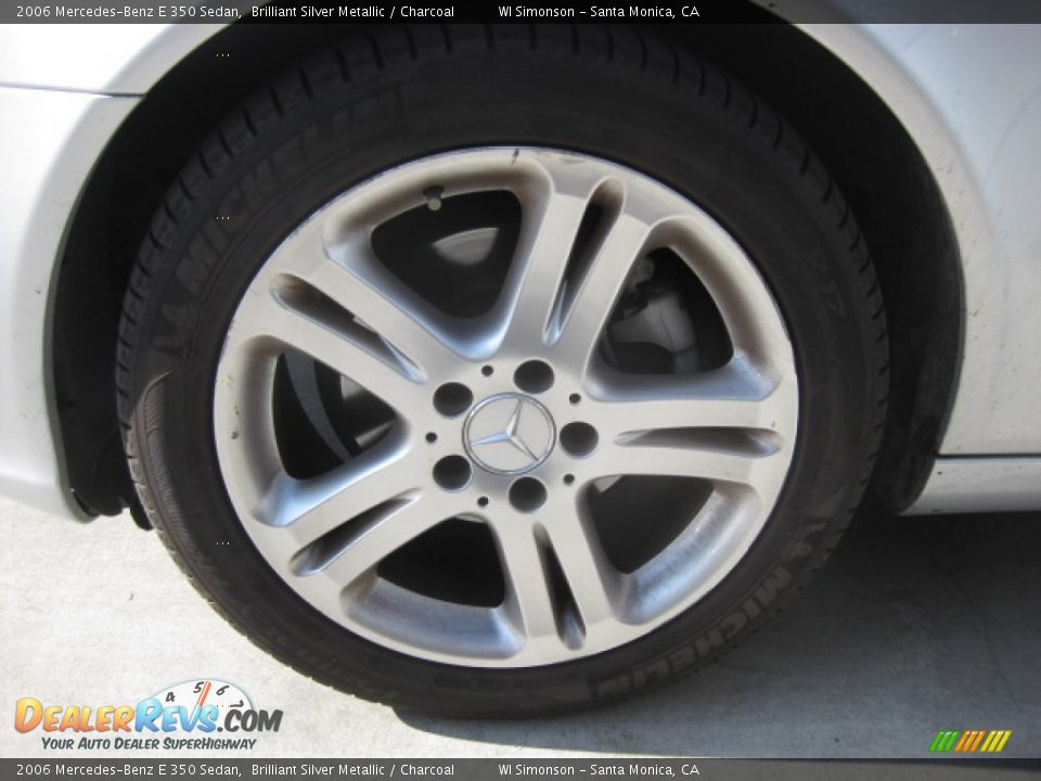 2006 Mercedes-Benz E 350 Sedan Brilliant Silver Metallic / Charcoal Photo #23