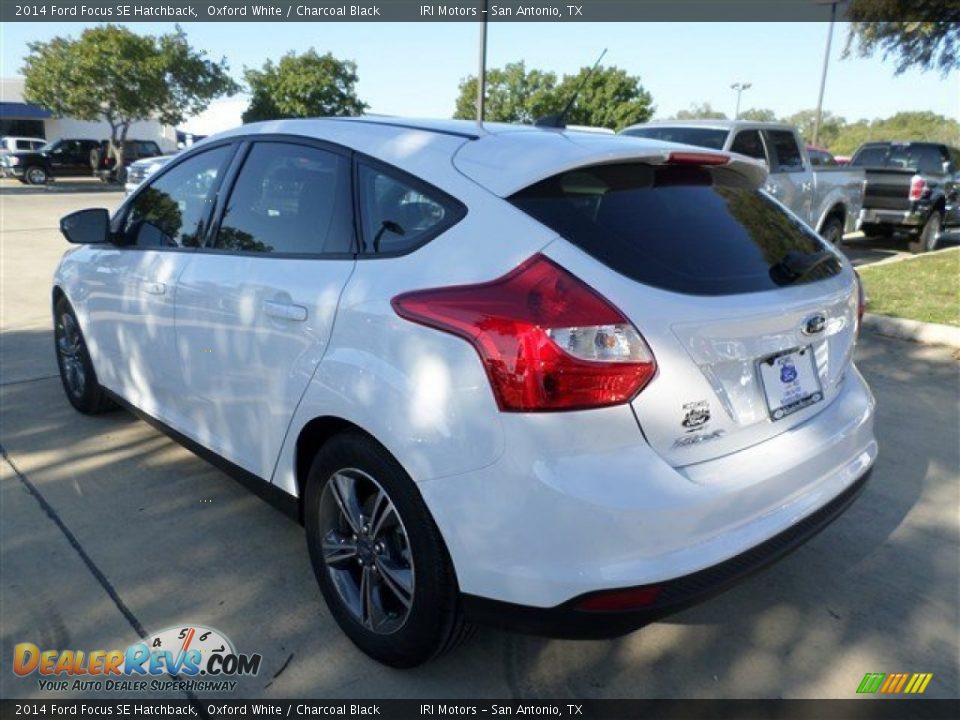 2014 Ford Focus SE Hatchback Oxford White / Charcoal Black Photo #3