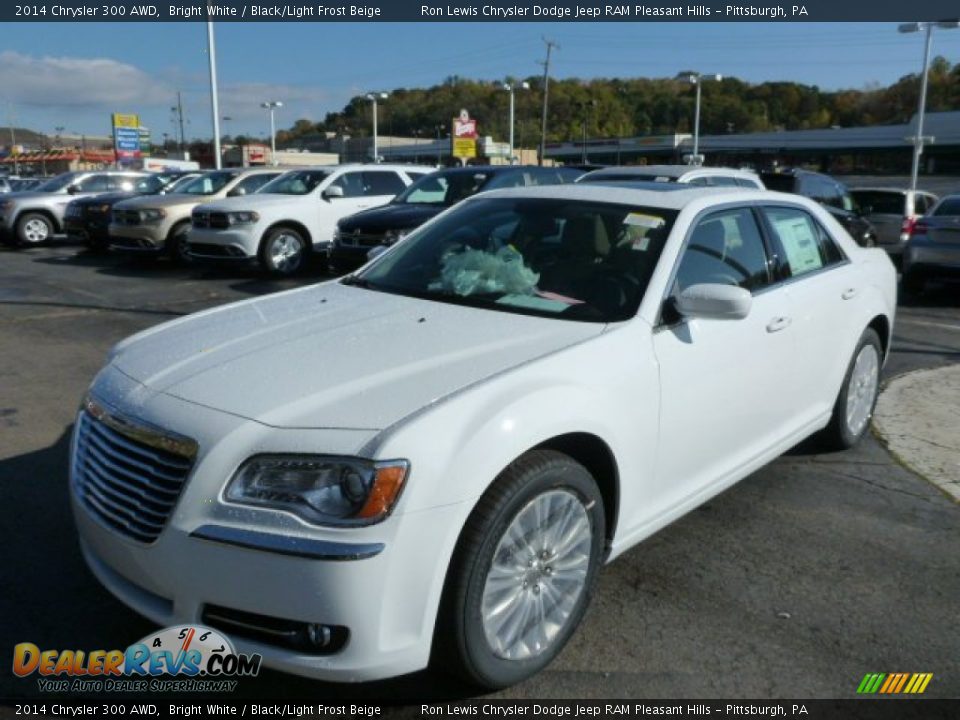 2014 Chrysler 300 AWD Bright White / Black/Light Frost Beige Photo #1