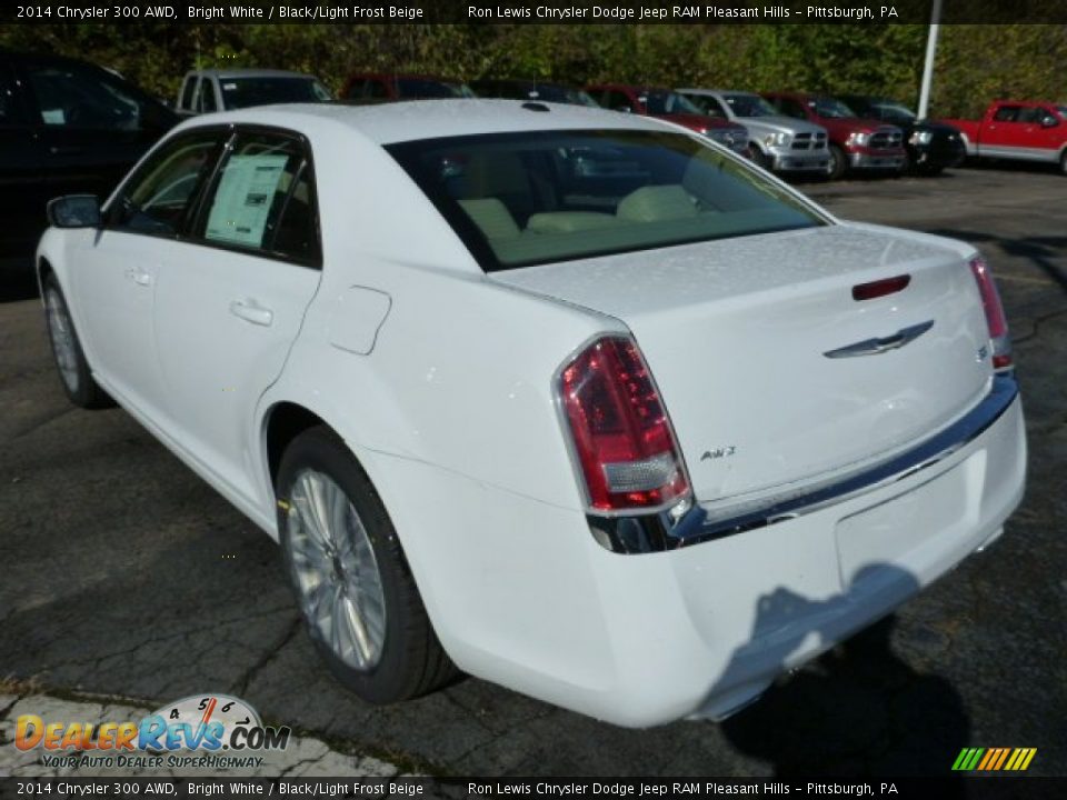 2014 Chrysler 300 AWD Bright White / Black/Light Frost Beige Photo #3