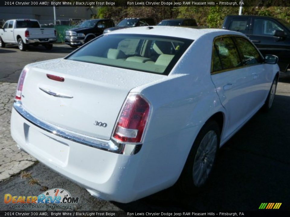 2014 Chrysler 300 AWD Bright White / Black/Light Frost Beige Photo #5