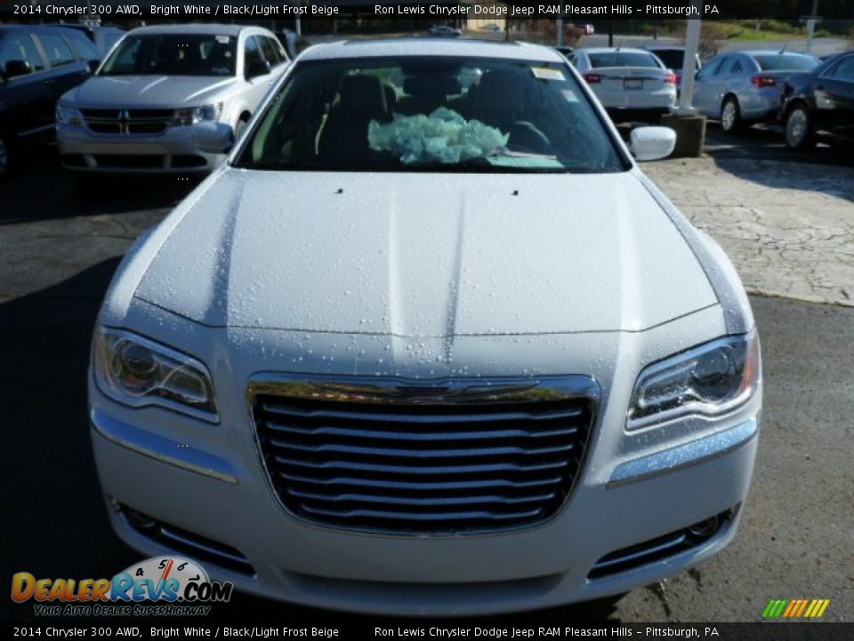 2014 Chrysler 300 AWD Bright White / Black/Light Frost Beige Photo #8