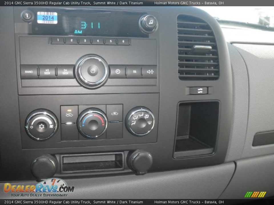 2014 GMC Sierra 3500HD Regular Cab Utility Truck Summit White / Dark Titanium Photo #6