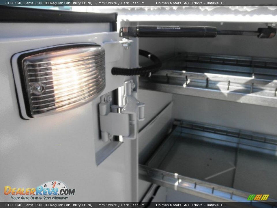 2014 GMC Sierra 3500HD Regular Cab Utility Truck Summit White / Dark Titanium Photo #14