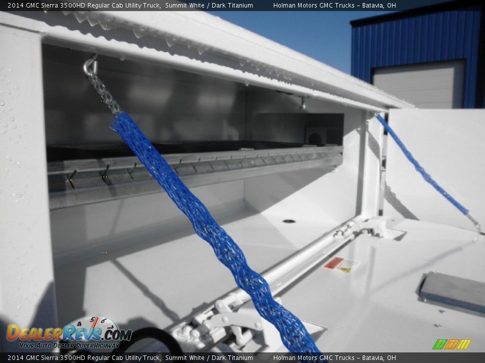 2014 GMC Sierra 3500HD Regular Cab Utility Truck Summit White / Dark Titanium Photo #15