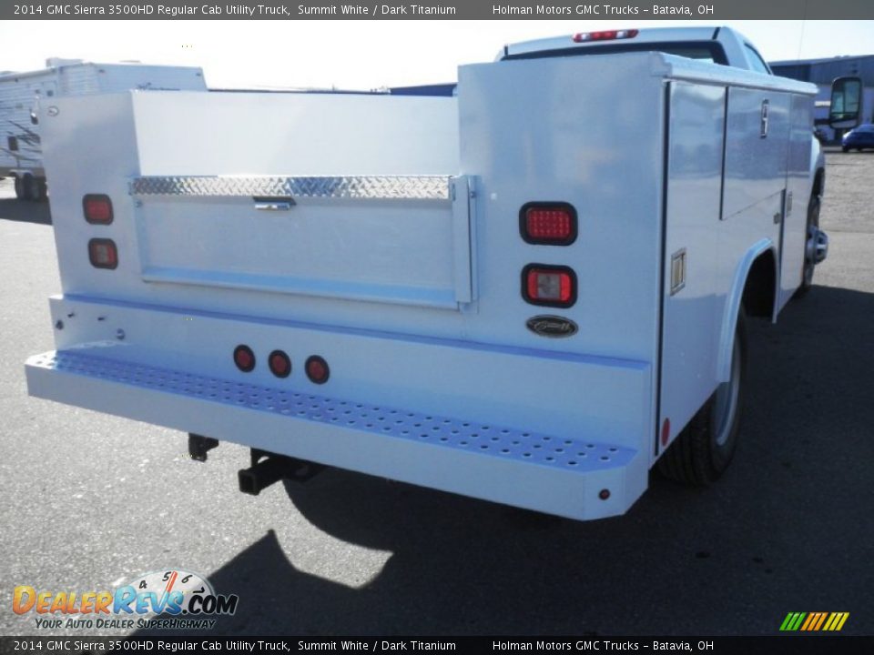 2014 GMC Sierra 3500HD Regular Cab Utility Truck Summit White / Dark Titanium Photo #19