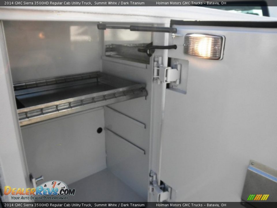 2014 GMC Sierra 3500HD Regular Cab Utility Truck Summit White / Dark Titanium Photo #21