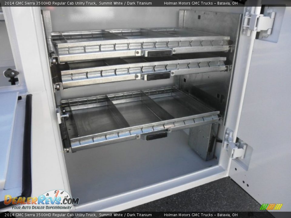 2014 GMC Sierra 3500HD Regular Cab Utility Truck Summit White / Dark Titanium Photo #22