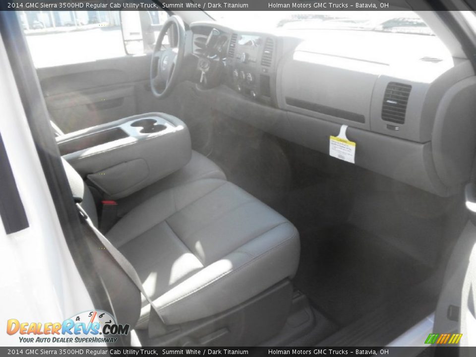 2014 GMC Sierra 3500HD Regular Cab Utility Truck Summit White / Dark Titanium Photo #23