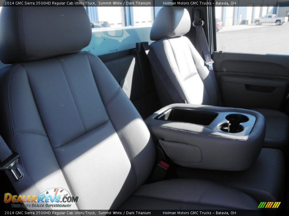 2014 GMC Sierra 3500HD Regular Cab Utility Truck Summit White / Dark Titanium Photo #24