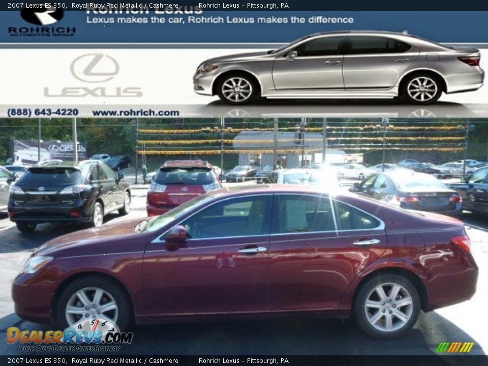 2007 Lexus ES 350 Royal Ruby Red Metallic / Cashmere Photo #1