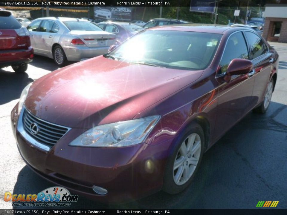 2007 Lexus ES 350 Royal Ruby Red Metallic / Cashmere Photo #2