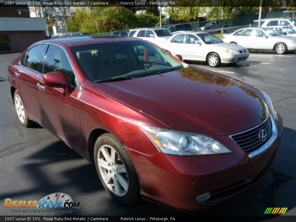 2007 Lexus ES 350 Royal Ruby Red Metallic / Cashmere Photo #3