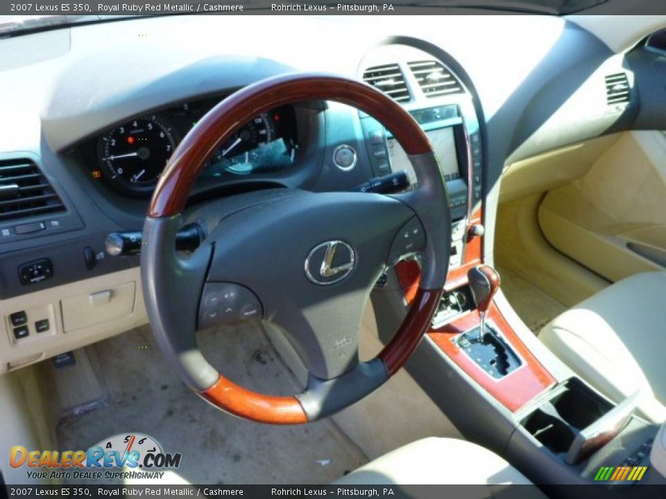 2007 Lexus ES 350 Royal Ruby Red Metallic / Cashmere Photo #6