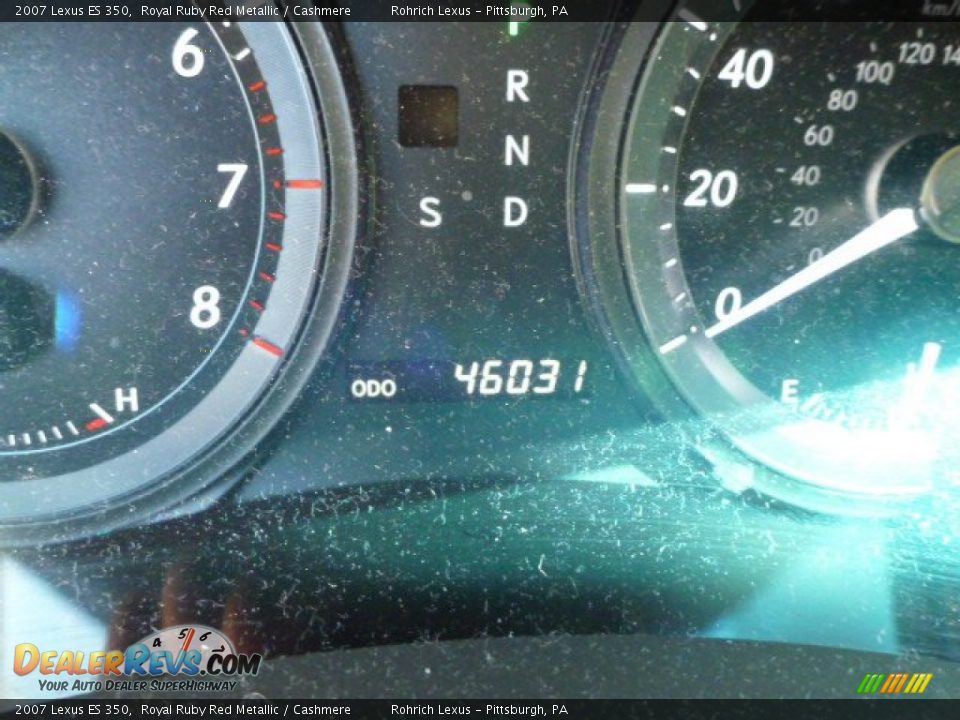 2007 Lexus ES 350 Royal Ruby Red Metallic / Cashmere Photo #8