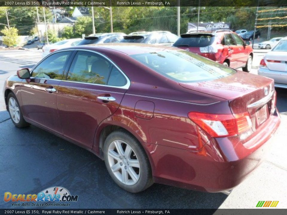 2007 Lexus ES 350 Royal Ruby Red Metallic / Cashmere Photo #9