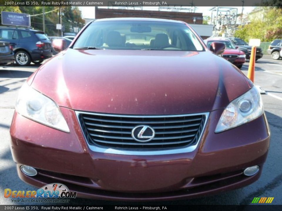 2007 Lexus ES 350 Royal Ruby Red Metallic / Cashmere Photo #13