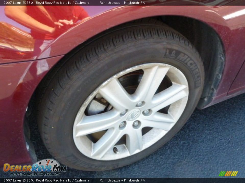 2007 Lexus ES 350 Royal Ruby Red Metallic / Cashmere Photo #14