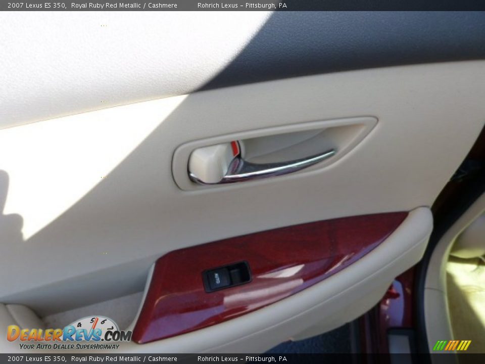 2007 Lexus ES 350 Royal Ruby Red Metallic / Cashmere Photo #15