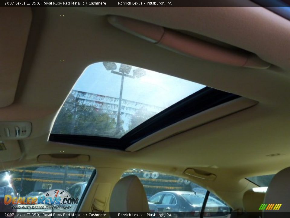 2007 Lexus ES 350 Royal Ruby Red Metallic / Cashmere Photo #17