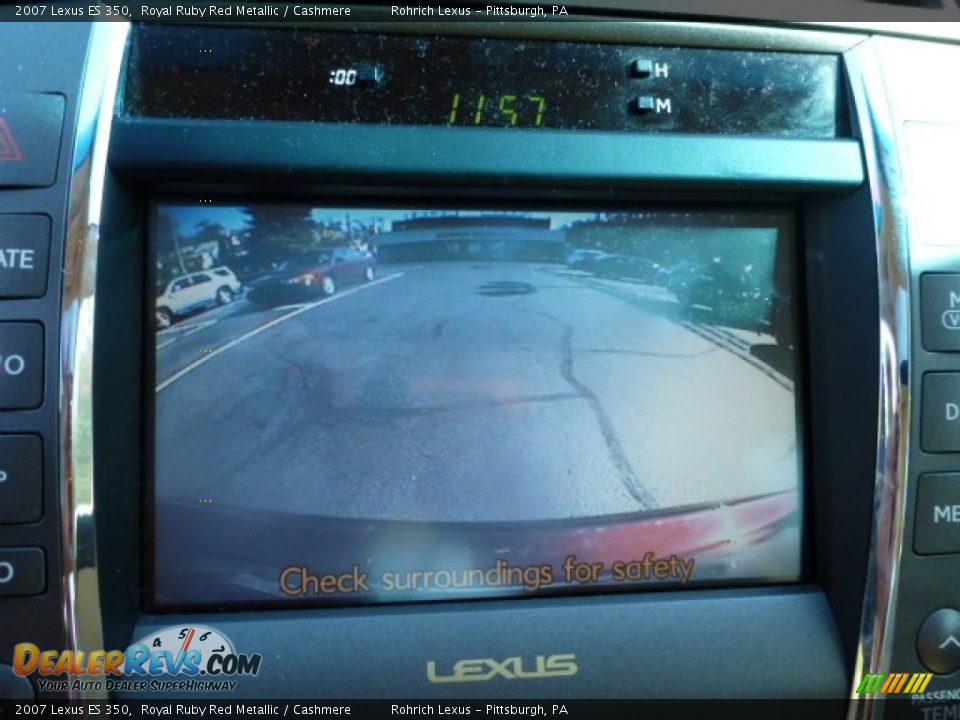 2007 Lexus ES 350 Royal Ruby Red Metallic / Cashmere Photo #18