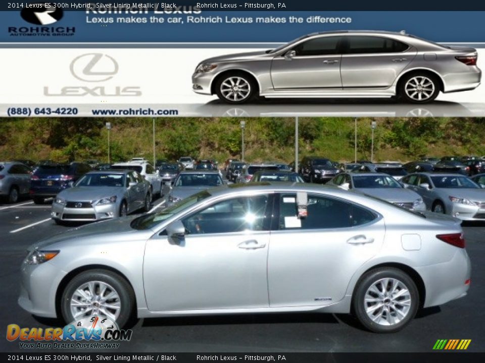 2014 Lexus ES 300h Hybrid Silver Lining Metallic / Black Photo #1