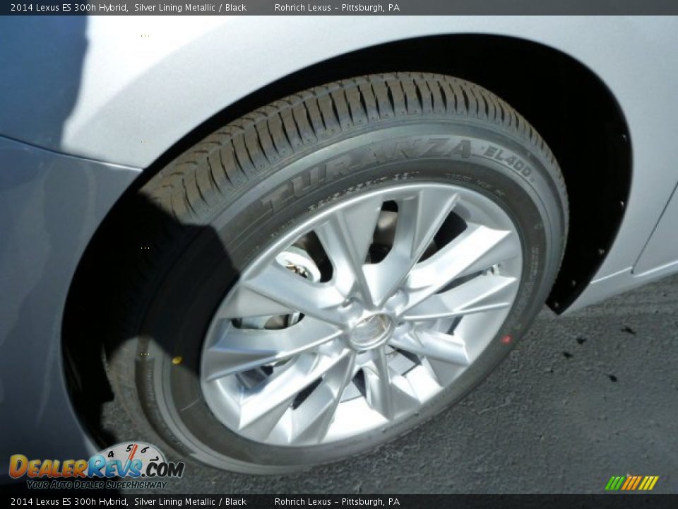 2014 Lexus ES 300h Hybrid Silver Lining Metallic / Black Photo #9